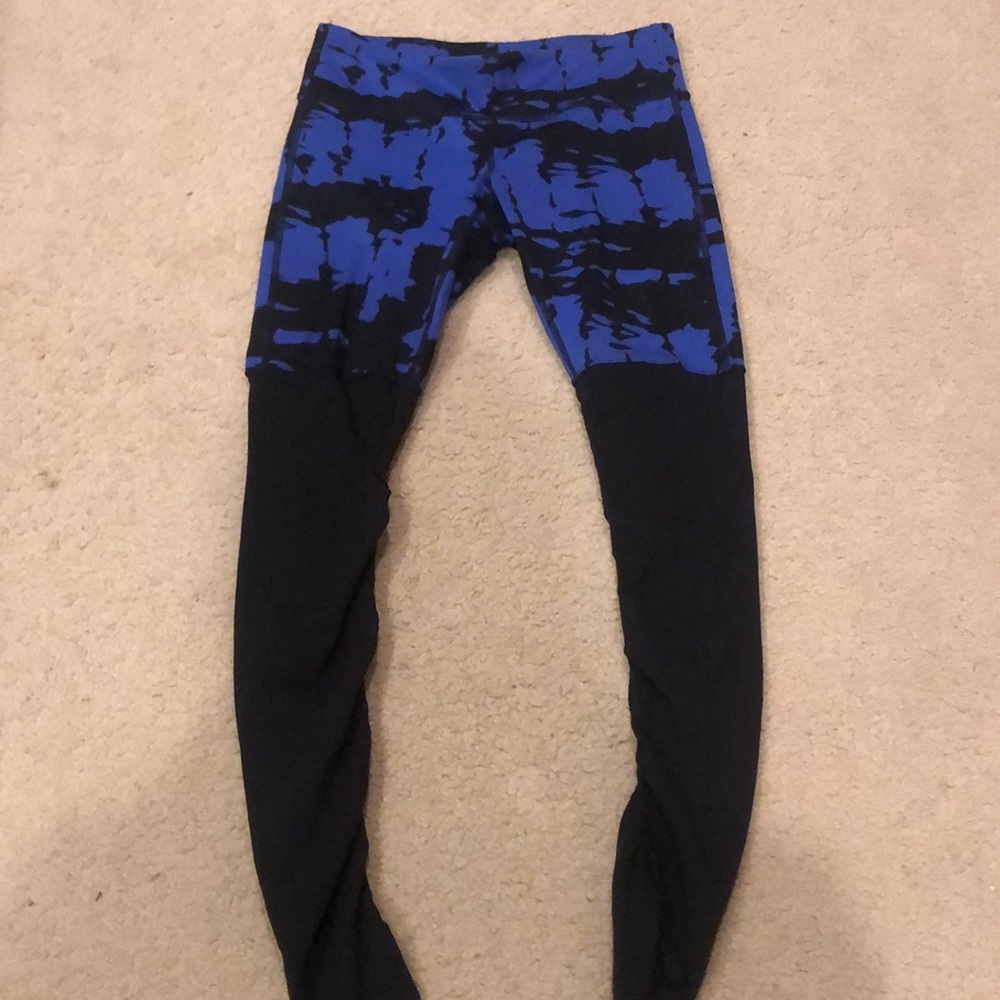 Blue and Black Alo Leggings